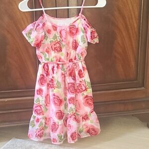 Beautiful Floral Print Sem-Formal Summer Dress Size 7/8 Children's Place